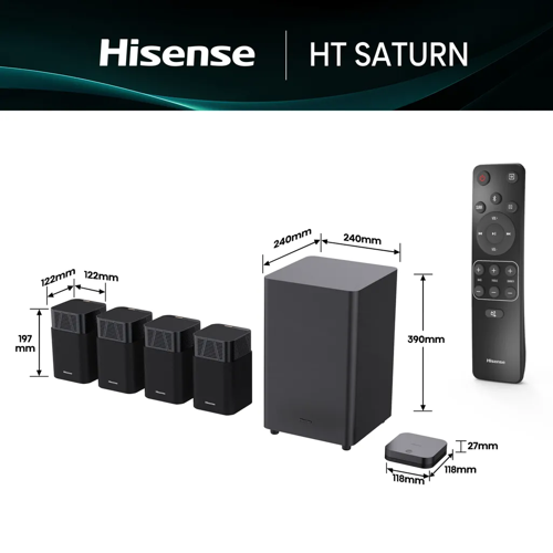 Hisense HT Saturn | 4.1.2 Channel Home Theatre System